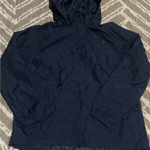 The north face navy blue wind breaker women’s size XXL